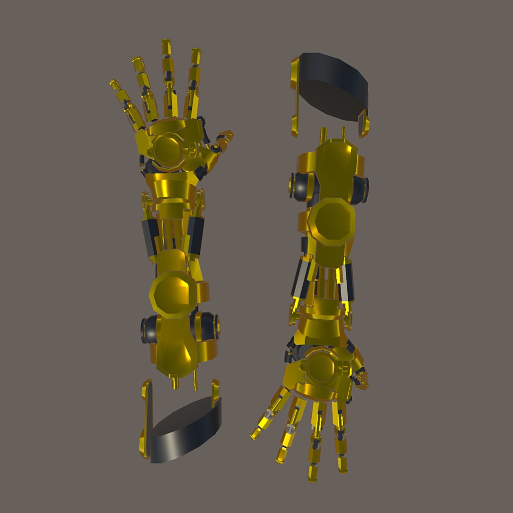 【VRChat想定】男性型義手-type2 Artifical Hand-type2