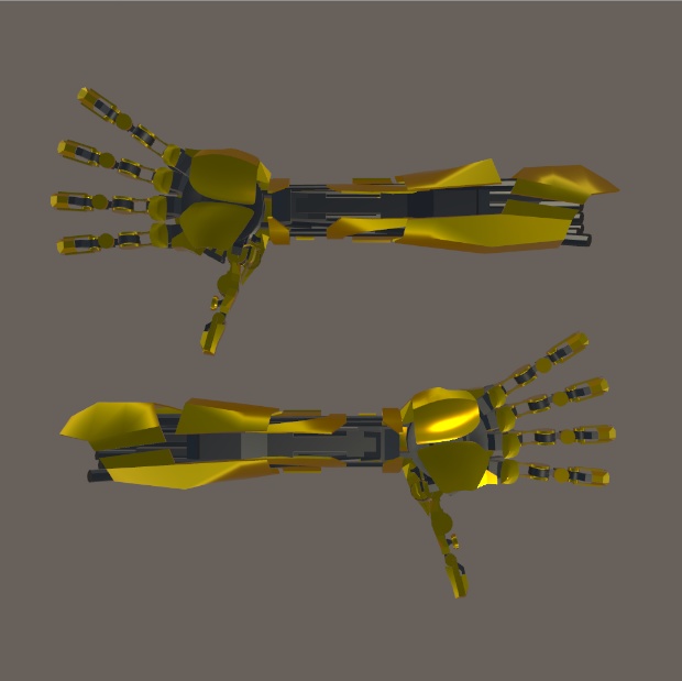 【VRChat想定】男性型義手-type3 Artifical Hand-type3