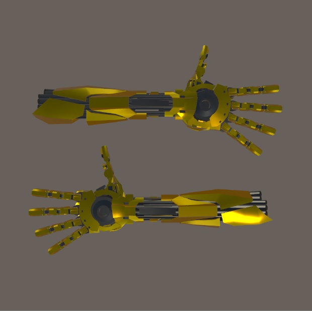 【VRChat想定】男性型義手-type3 Artifical Hand-type3