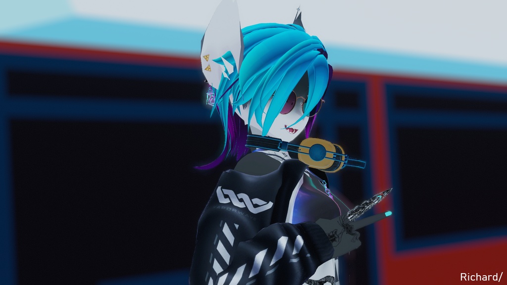 【VRChat想定】Headset 3874 ヘッドセット