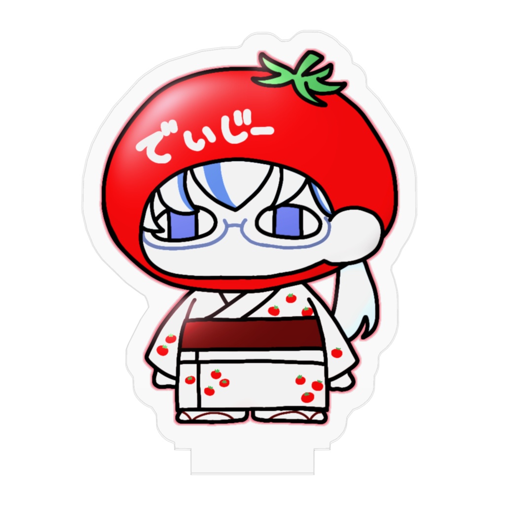 【でいじー師匠】ミニアクリルフィギュア(ジト目・トマトダヨー)