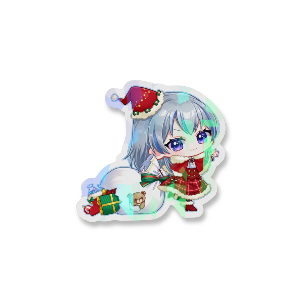 【でいじー師匠】ホログラムスマホステッカー(2025クリスマス)