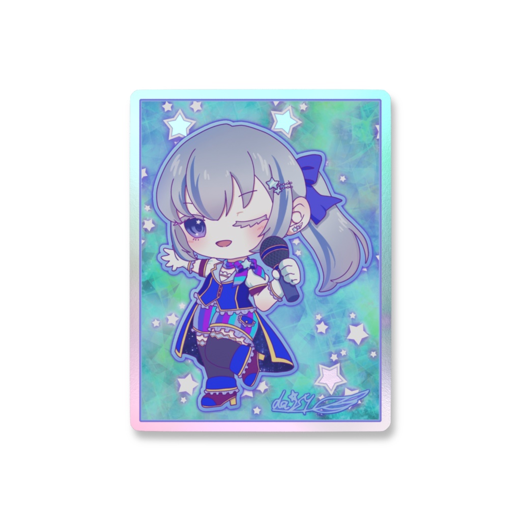 【でいじー師匠】オーロラスマホステッカー(アイドルVer.)