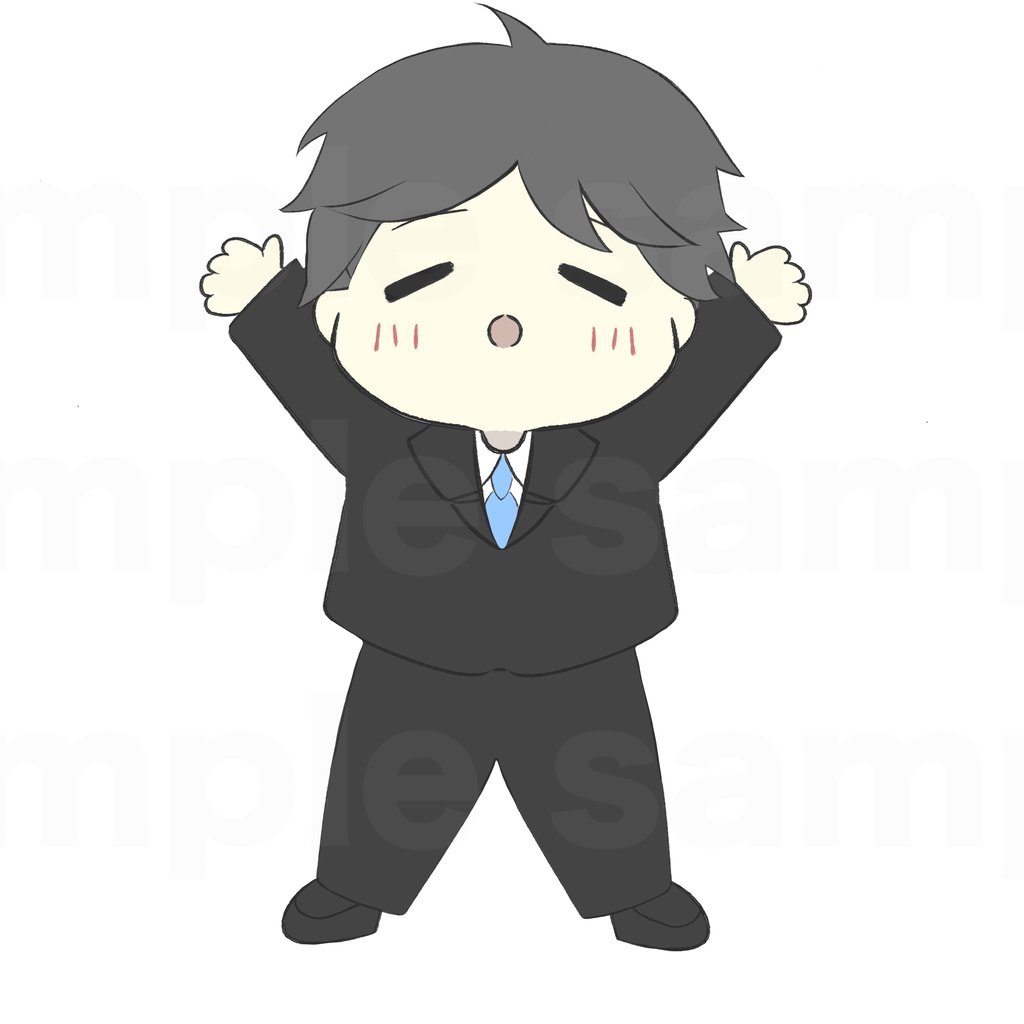 「やる気に満ち溢れている社会人」 男の子 素材