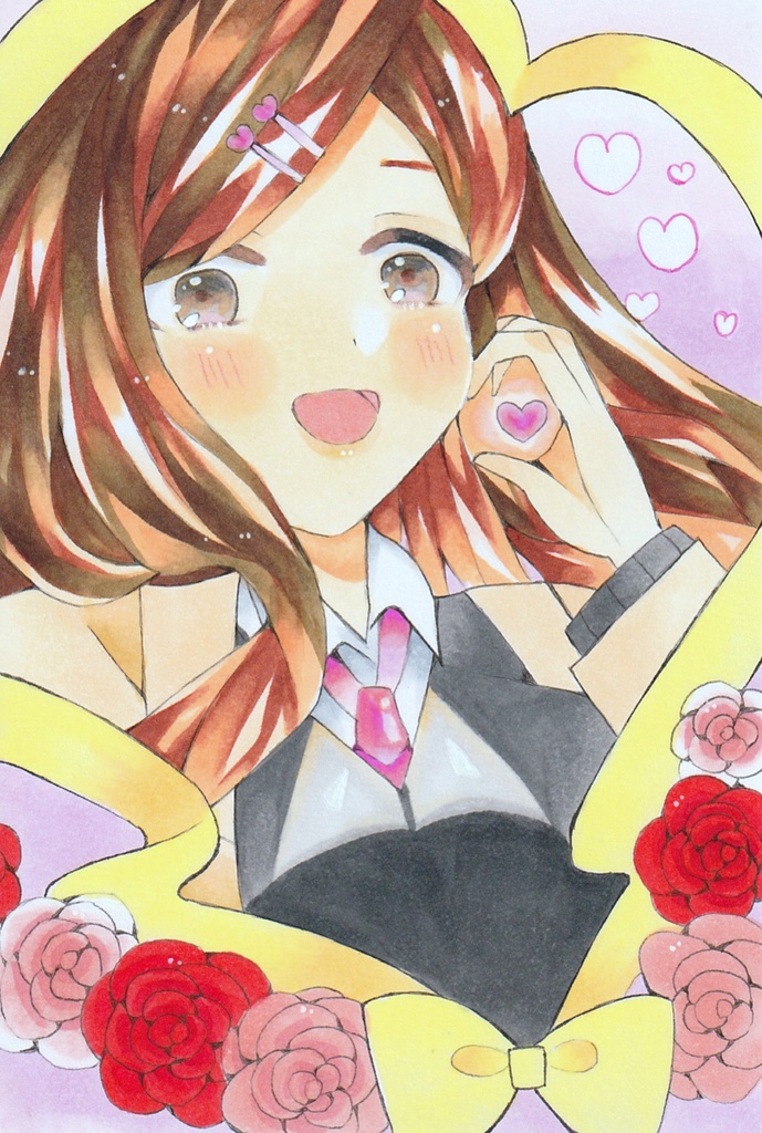 【一点物】「Love」 原画 イラスト コピック