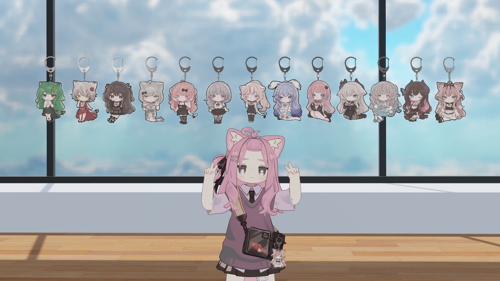 【3Dアクセサリー】CSBキャストさん推し活アクリルキーホルダー第一弾