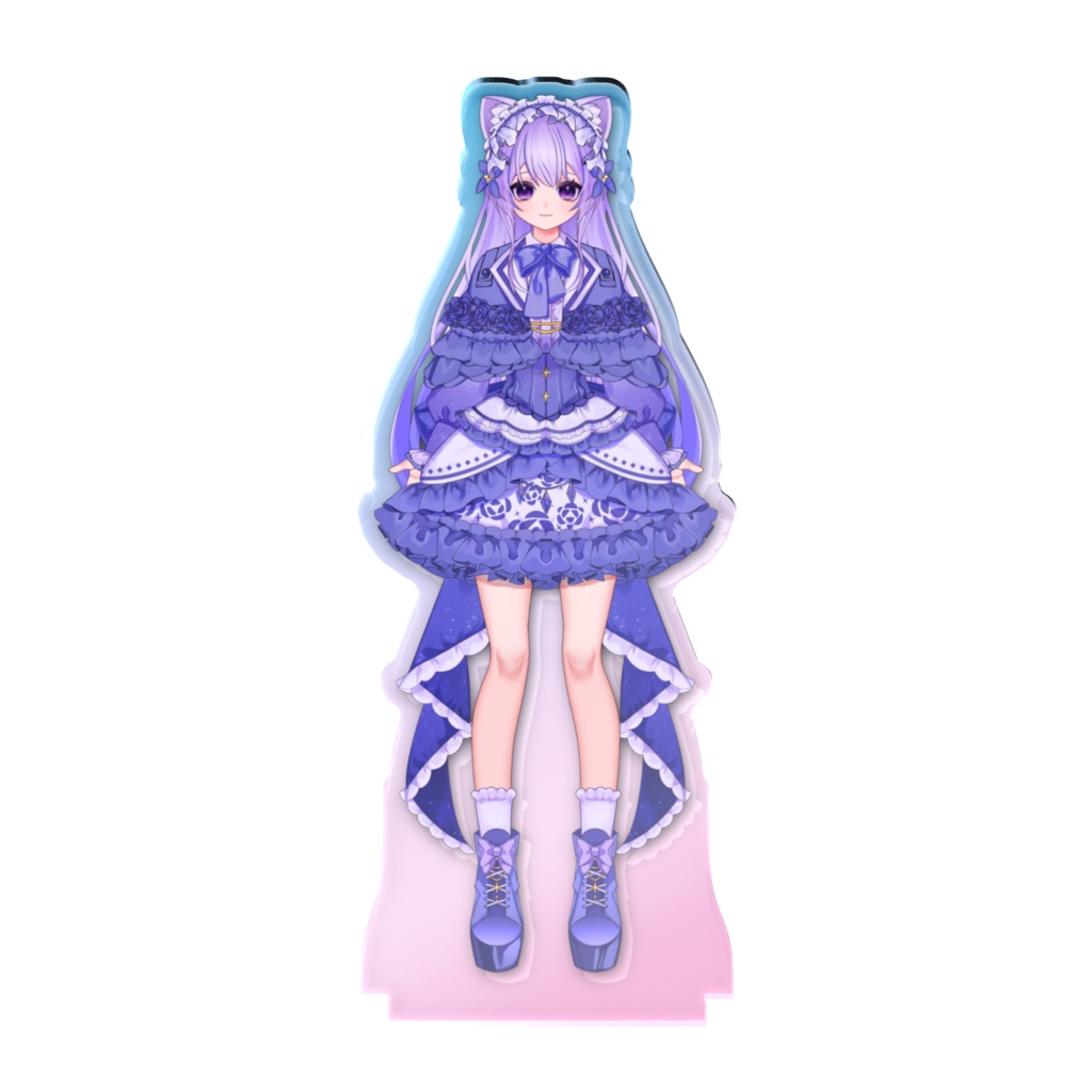 中学生VTuber「猫音ゆち」オーロラアクリルスタンド(新旧モデル)
