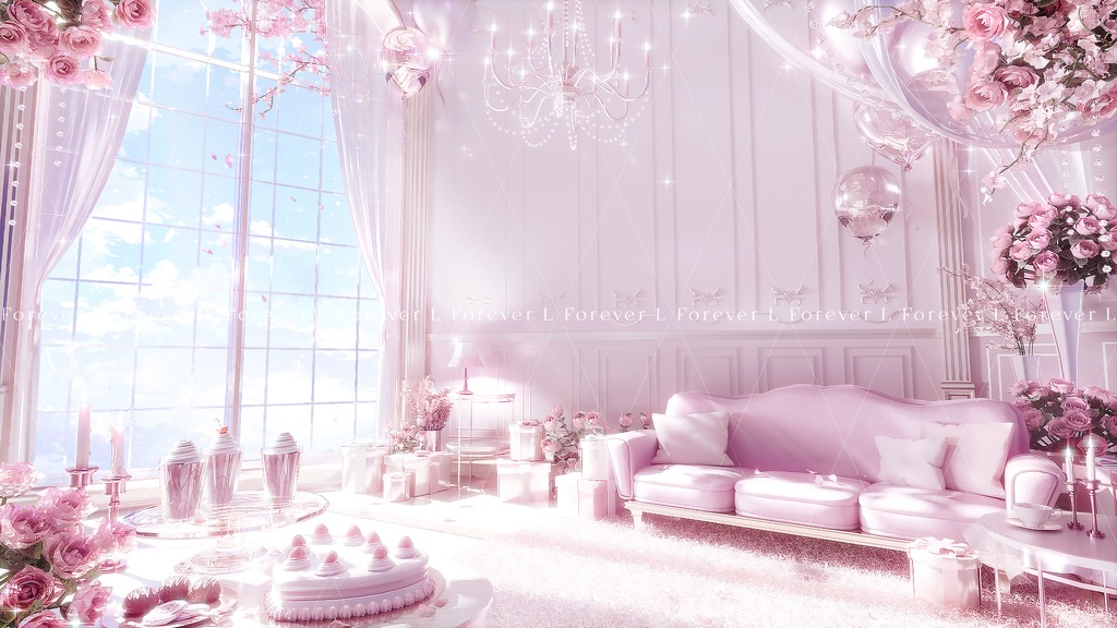 Sweet Event Room | Vtuber Background