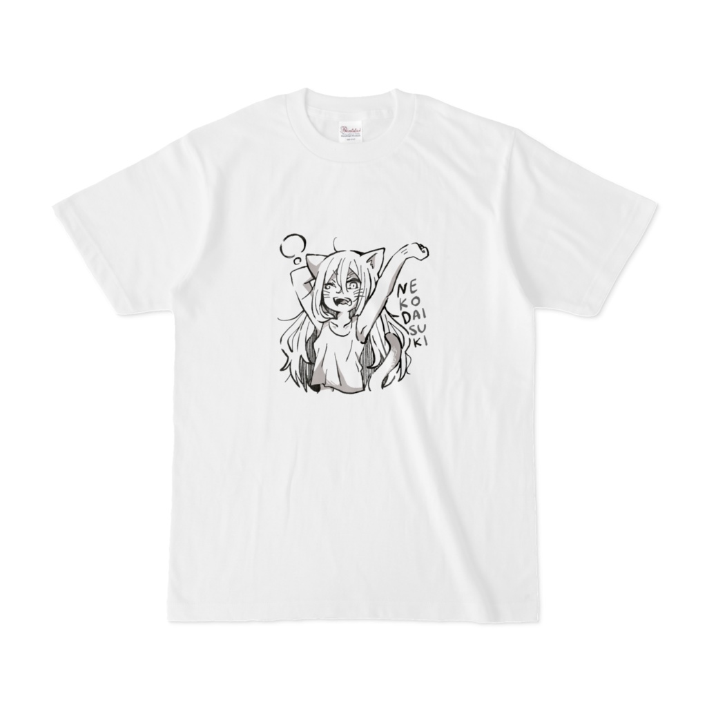 NEKO DAISUKI「ねおきNEKOTシャツ」