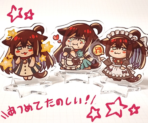 NEKO DAISUKI「アクリルスタンド:すたっふNEKO(3種類)」