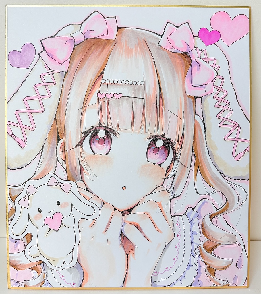 直筆色紙｢ロリータうさちゃん｣