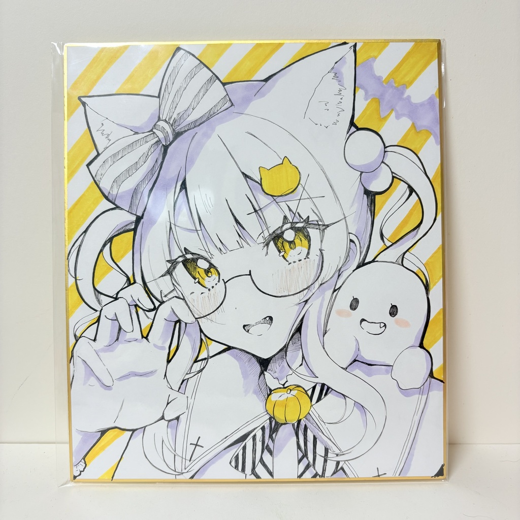 直筆色紙M「ハロウィン」