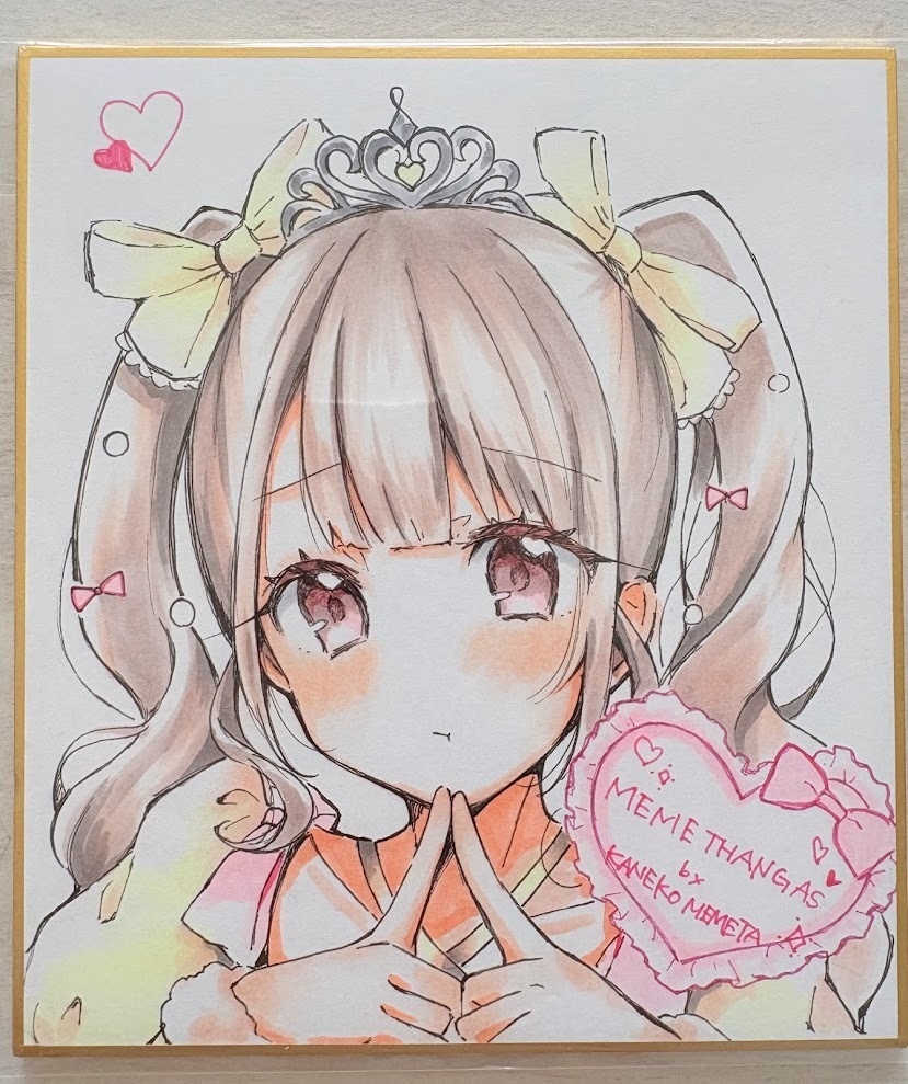 直筆色紙S 「きゅるきゅるアイドル」