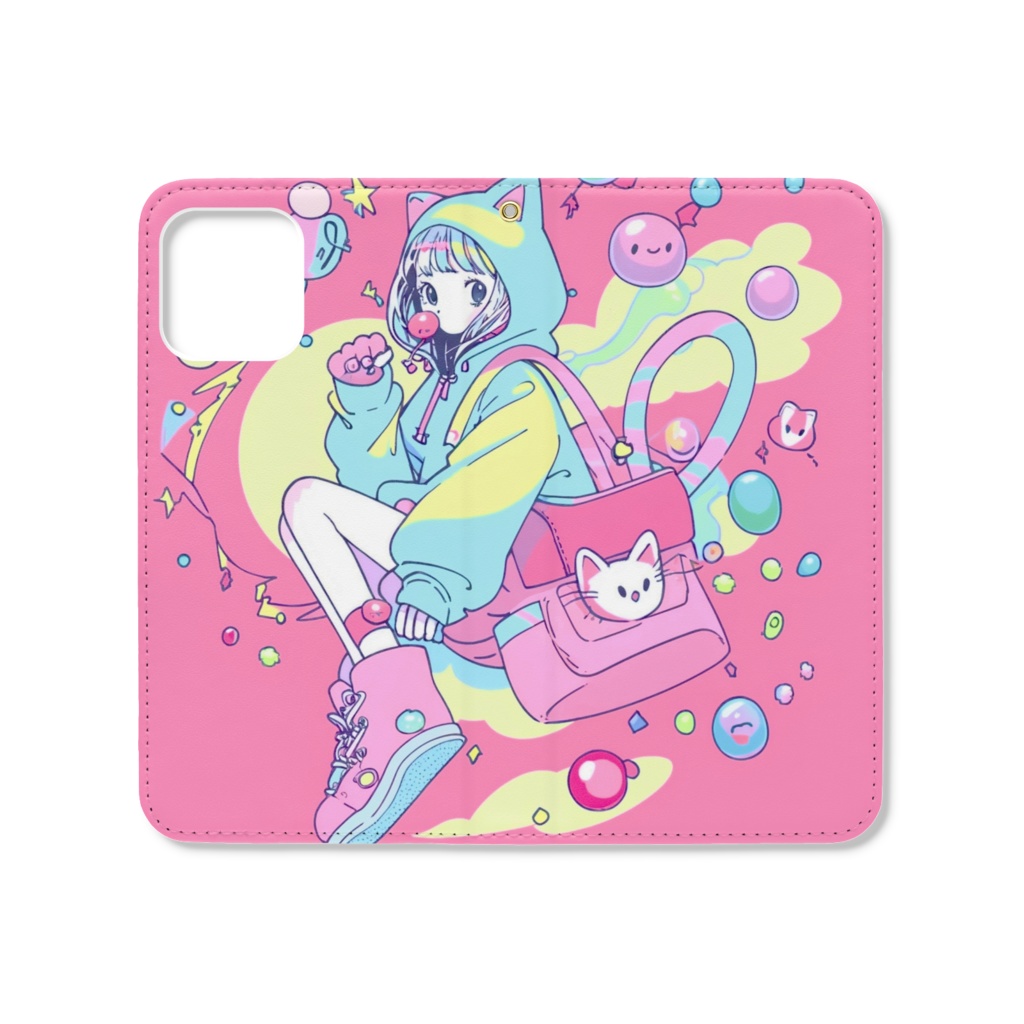バブル POP Girl iPhoneケース ❤️💛💚💙💜