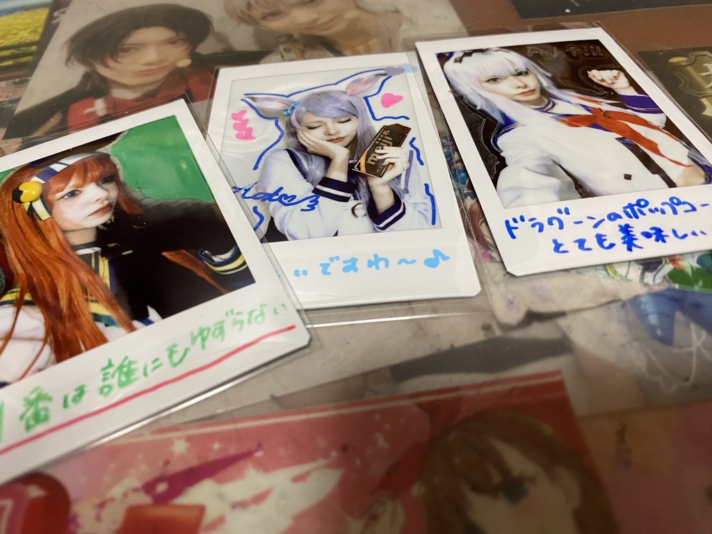 実名での配送分チェキ