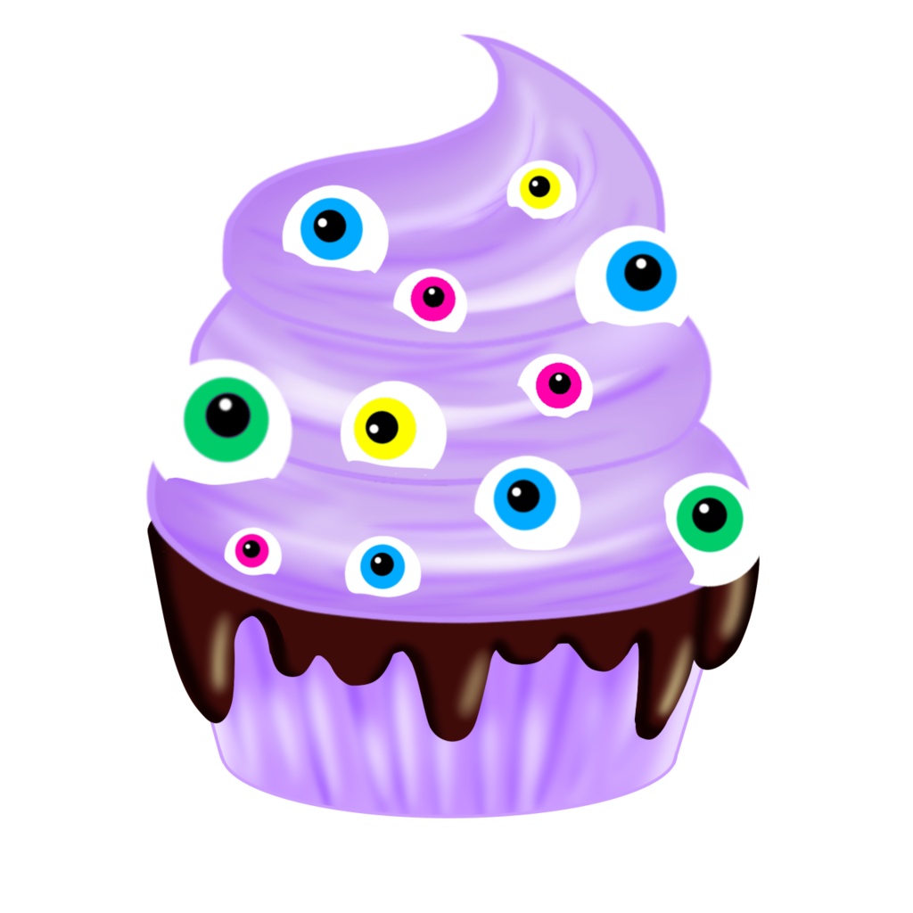 🎃無料ハロウィン素材・カップケーキ🎃