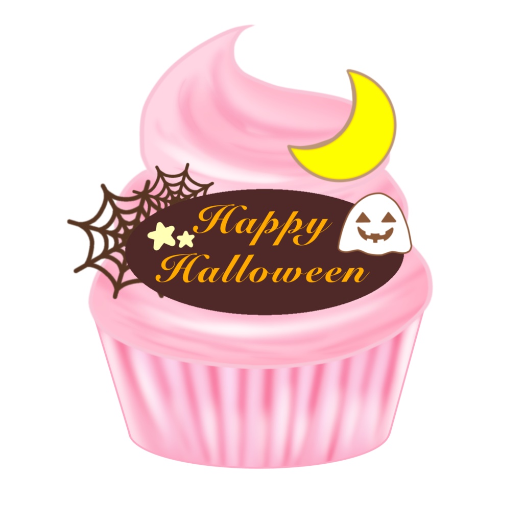 🎃無料ハロウィン素材・カップケーキ🎃