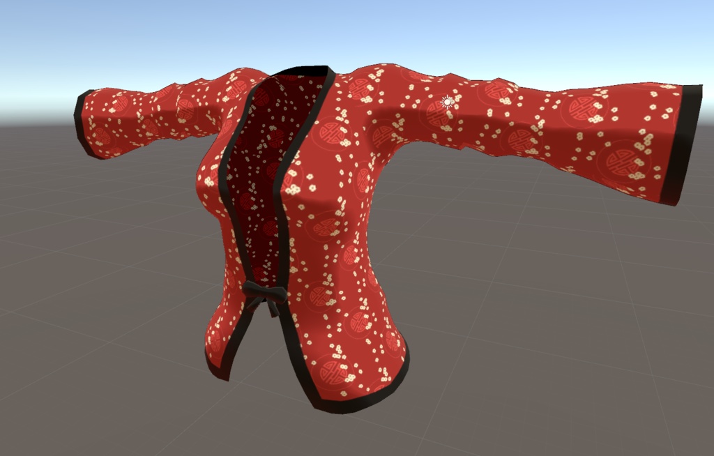 [3Dモデル]スキニング済みはんてん