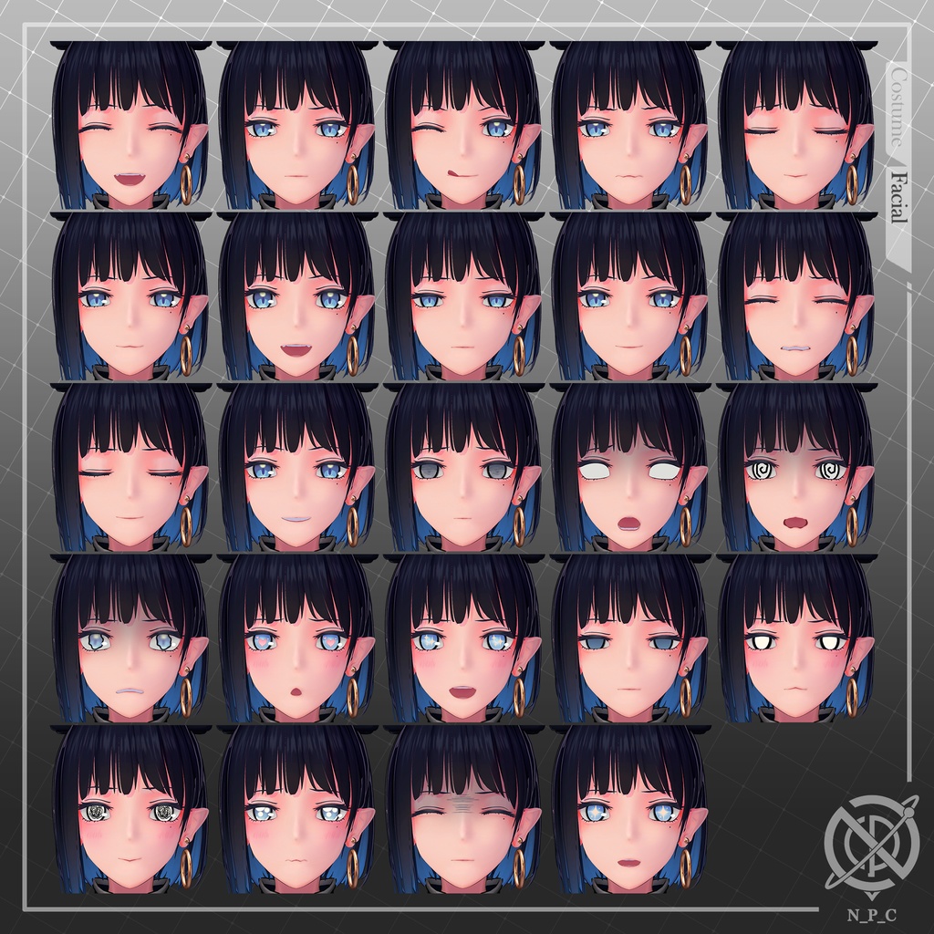 【3Dモデル】縹華 -Hyouka-