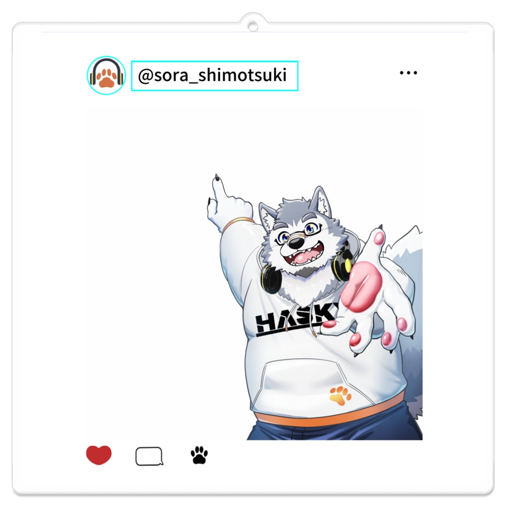 霜月とお出かけアクリルキーホルダー！