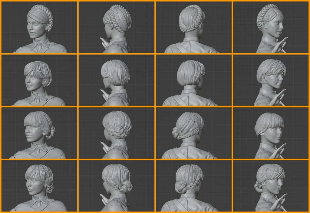 1/35 BRAIDED FEMALE HEADSET