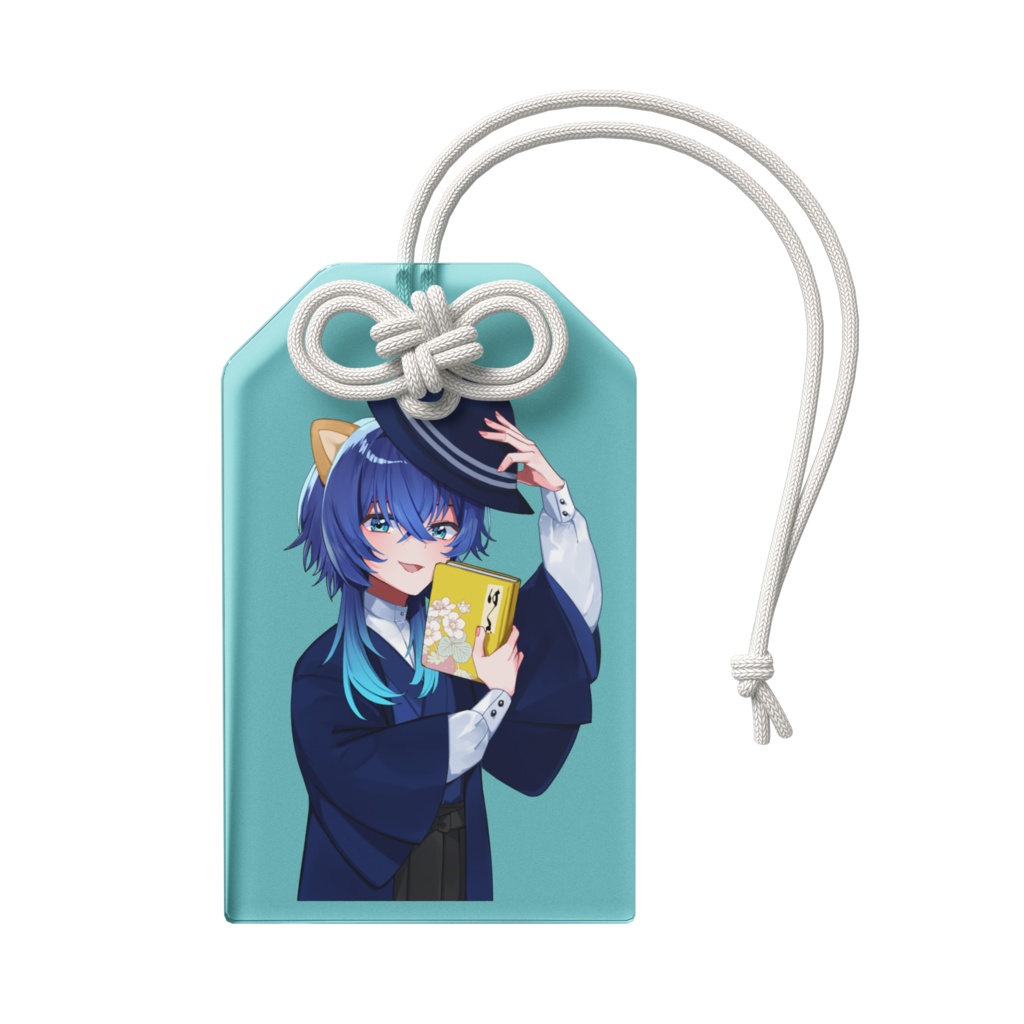 書生姿の鹿島茜アクリルお守り