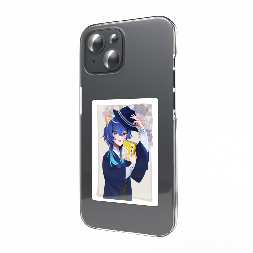 書生姿の鹿島茜スマホステッカー