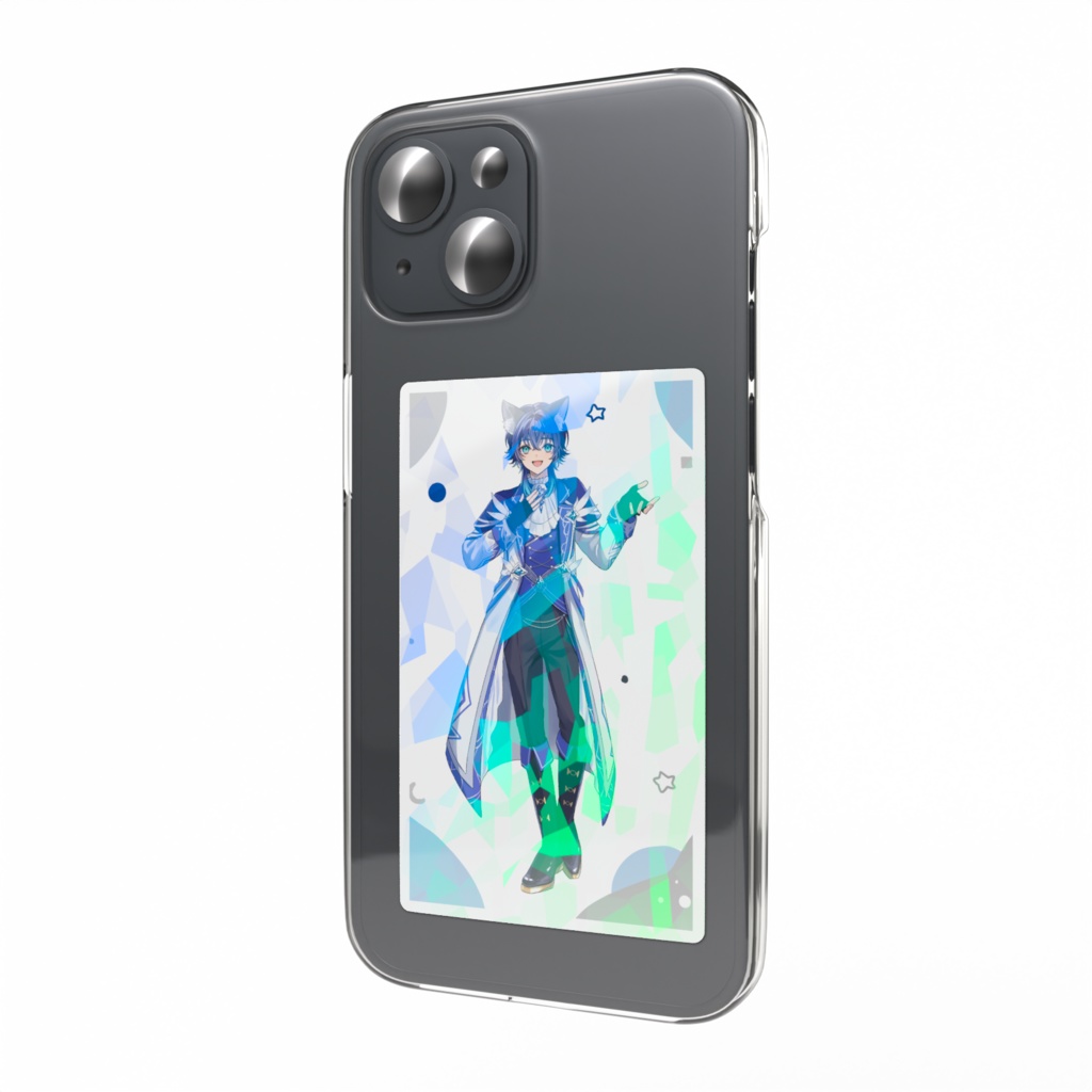 キービジュ姿の鹿島茜ホログラムスマホステッカー