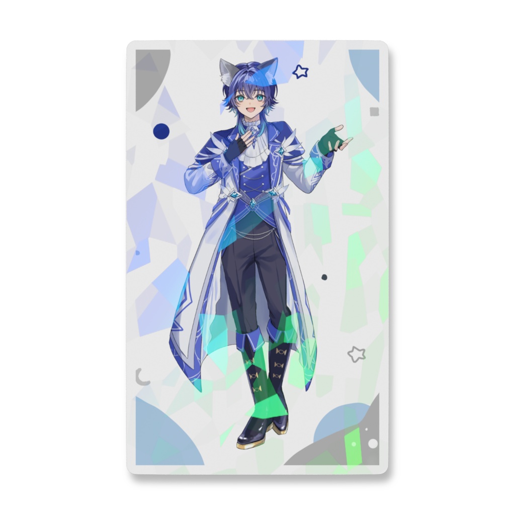 キービジュ姿の鹿島茜ホログラムスマホステッカー