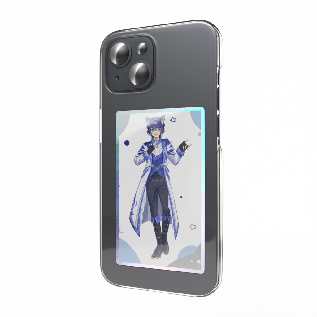 キービジュ姿の鹿島茜オーロラスマホステッカー