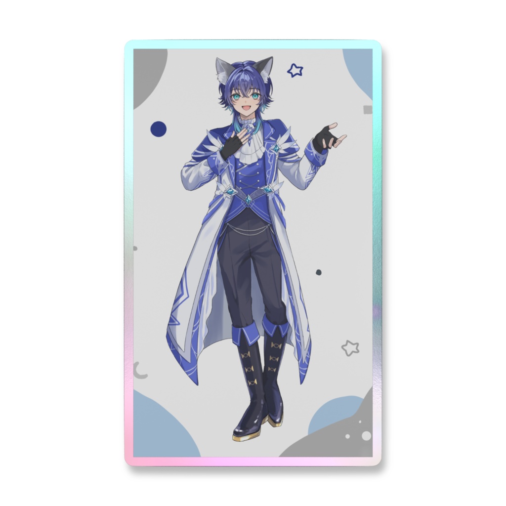 キービジュ姿の鹿島茜オーロラスマホステッカー