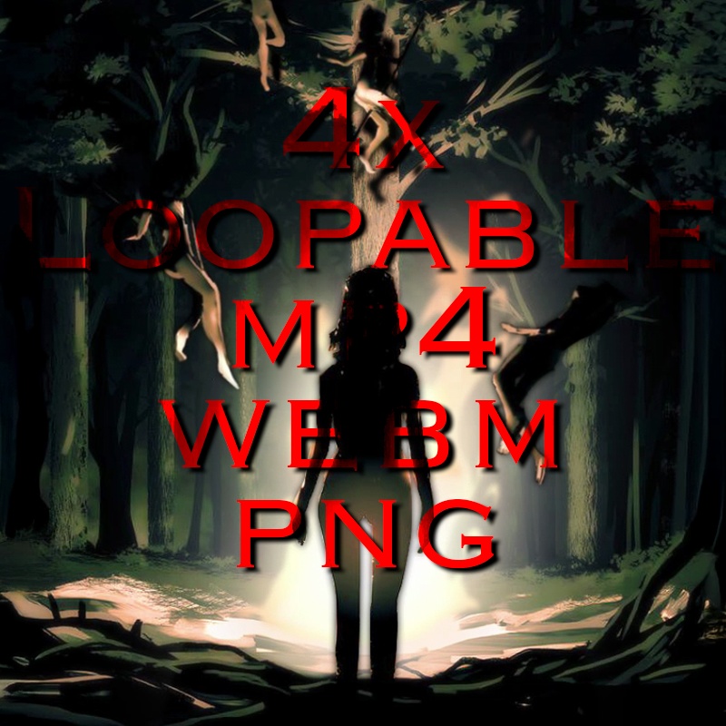 【配信画面セット】Witch Sabbath 魔女の儀式 ダークファンタジー 4種 ループ