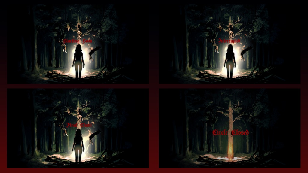 【配信画面セット】Witch Sabbath 魔女の儀式 ダークファンタジー 4種 ループ