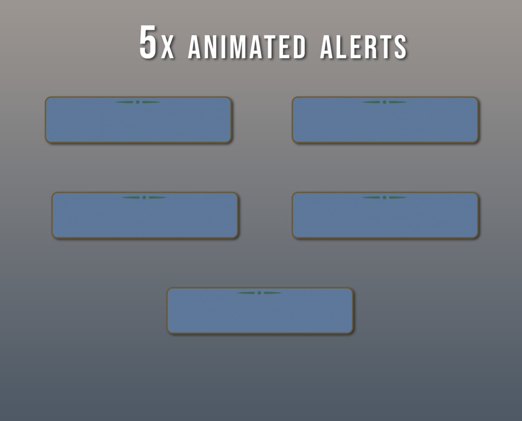 【配信オーバーレイ素材】Winter Mystery Stream Overlay Pack(5画面+アラート+パネル