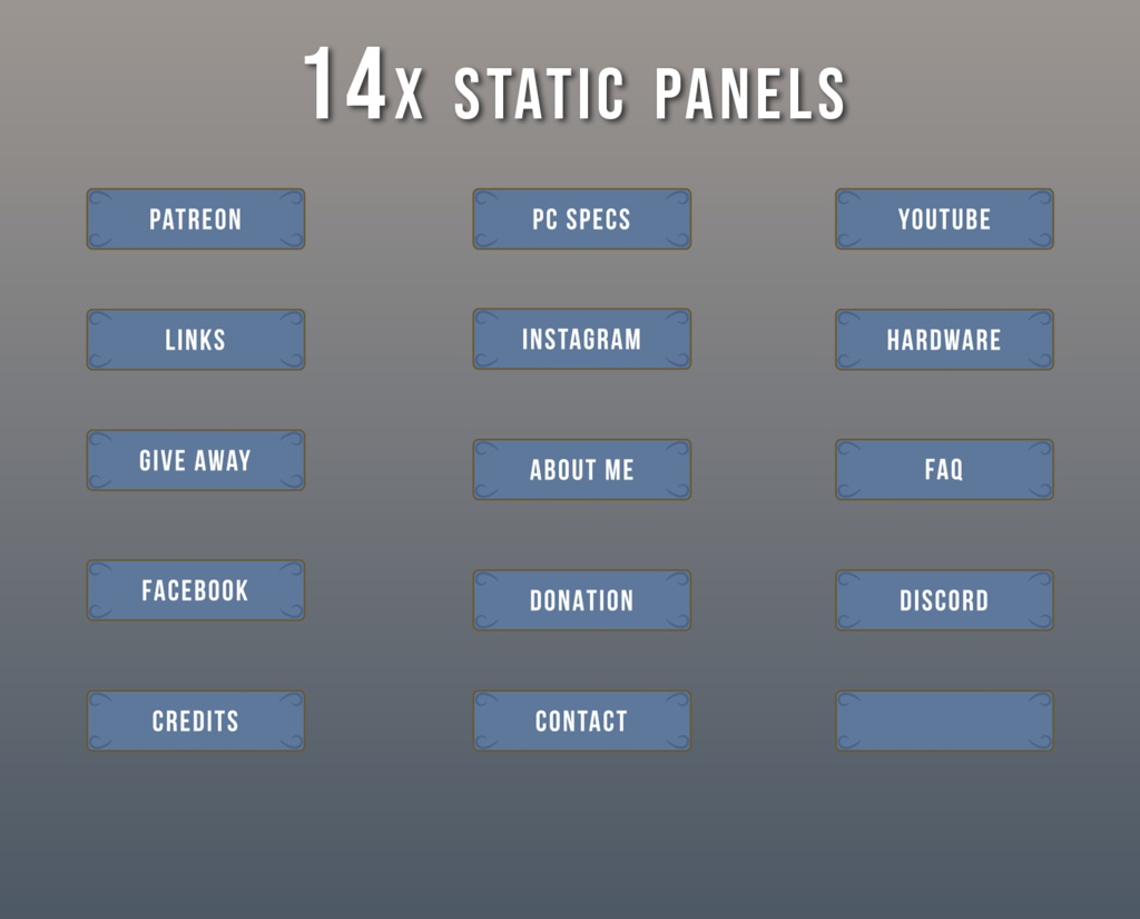 【配信オーバーレイ素材】Winter Mystery Stream Overlay Pack(5画面+アラート+パネル