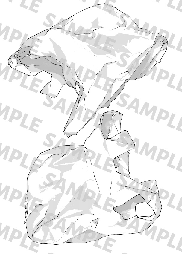 空のビニール袋 2種