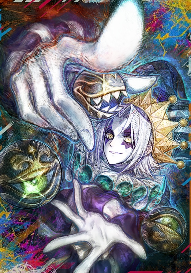 道化の一座 ホワイトフェイス カードスリーブ 63mm×90mm 遊戯王 60枚入り CircleKOS