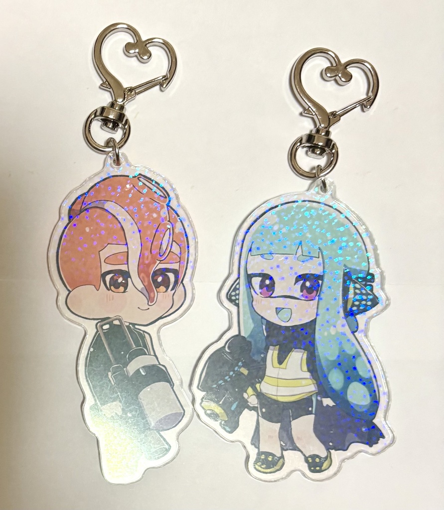 8号＆3号アクリルキーホルダー