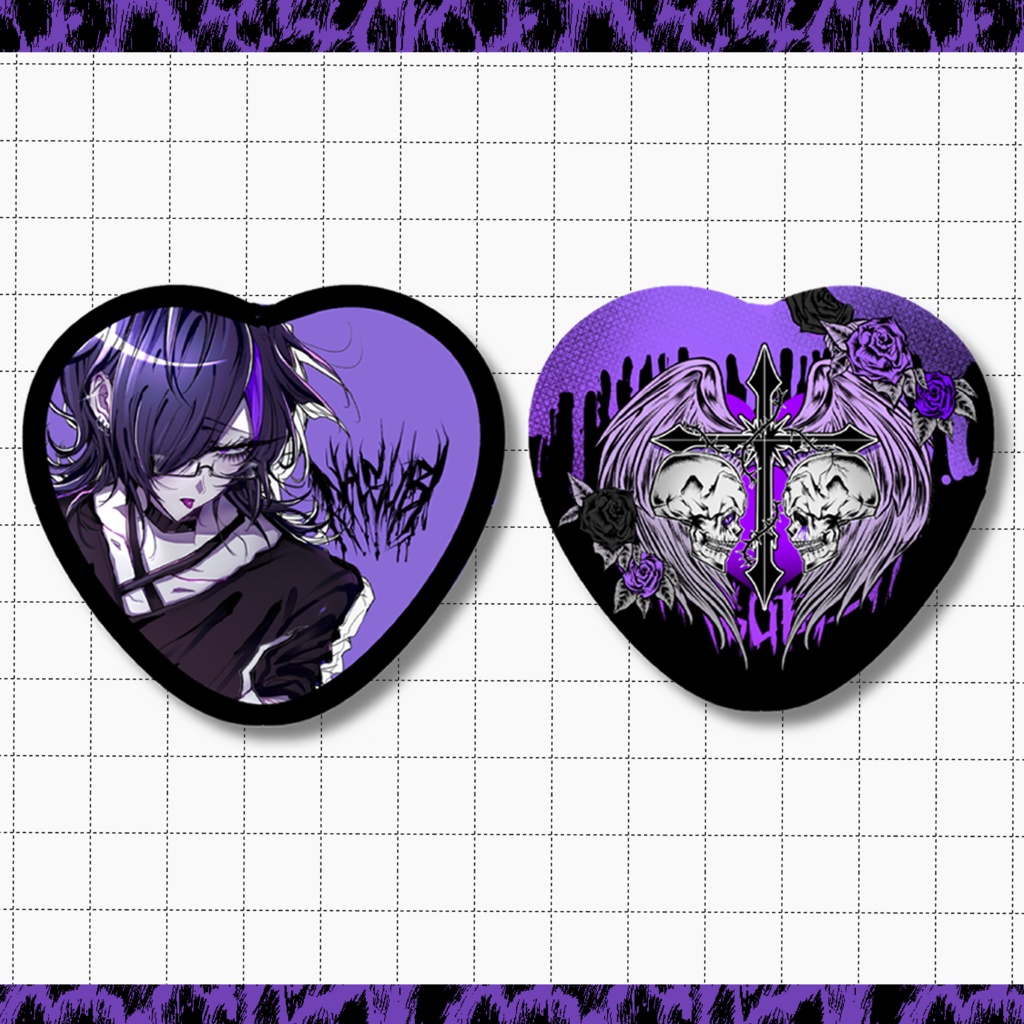 【SALE】ハート缶バッジセット