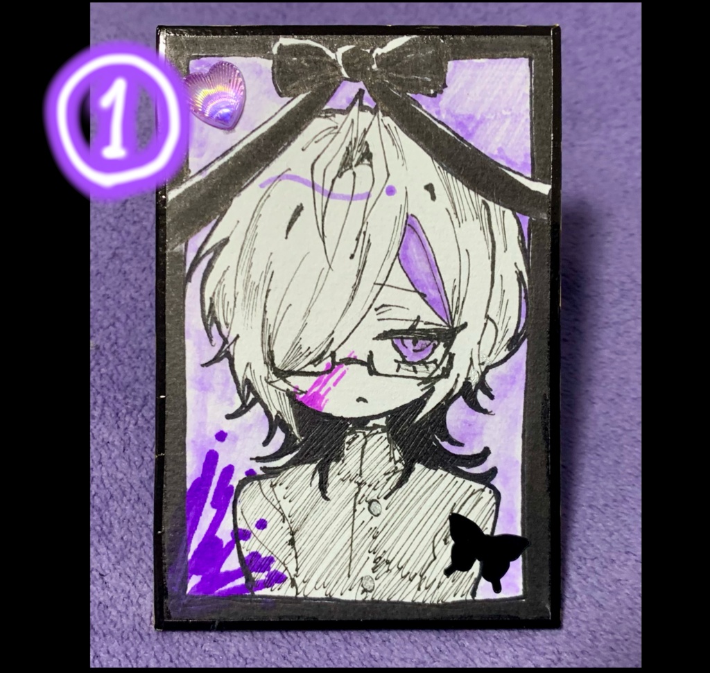 【原画色紙】かるたサイズ色紙2種