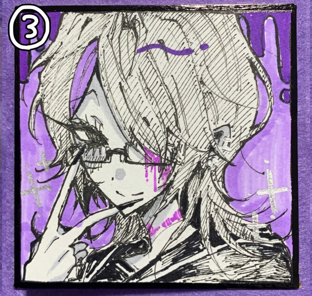 【原画色紙】豆色紙5種