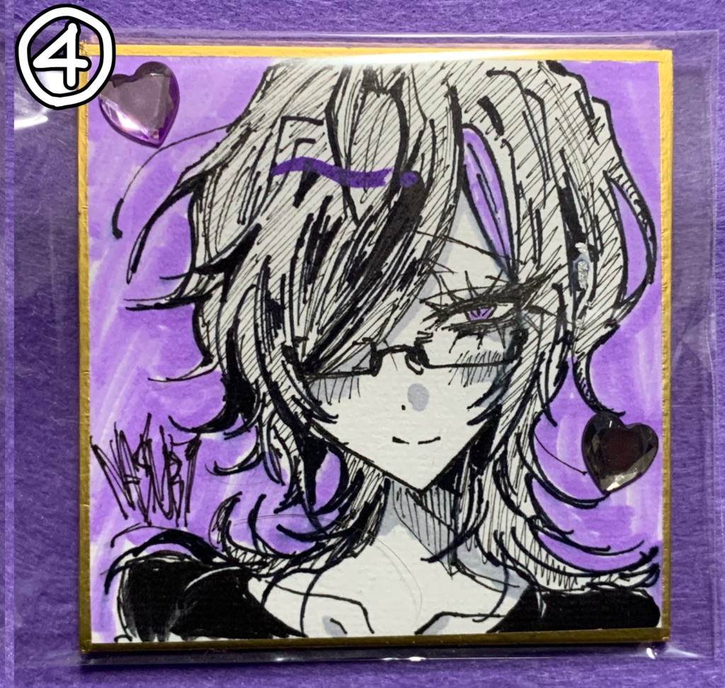 【原画色紙】豆色紙5種