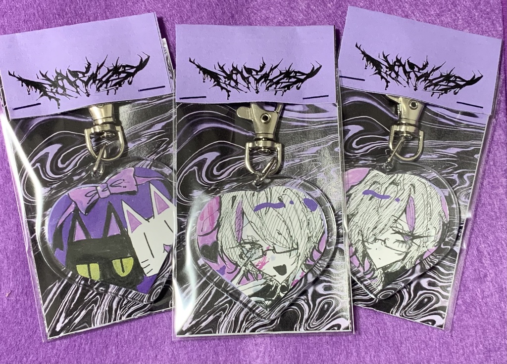 複製原画ハートキーホルダー