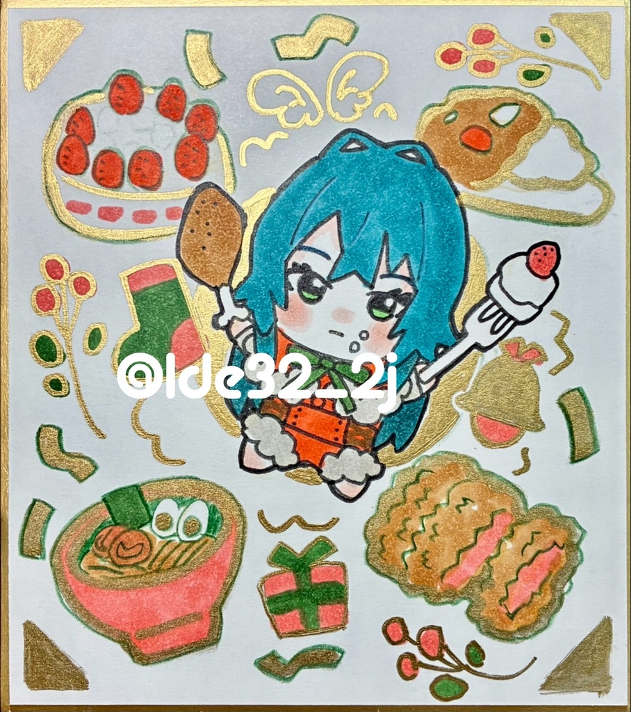 ミニ色紙 月村手毬