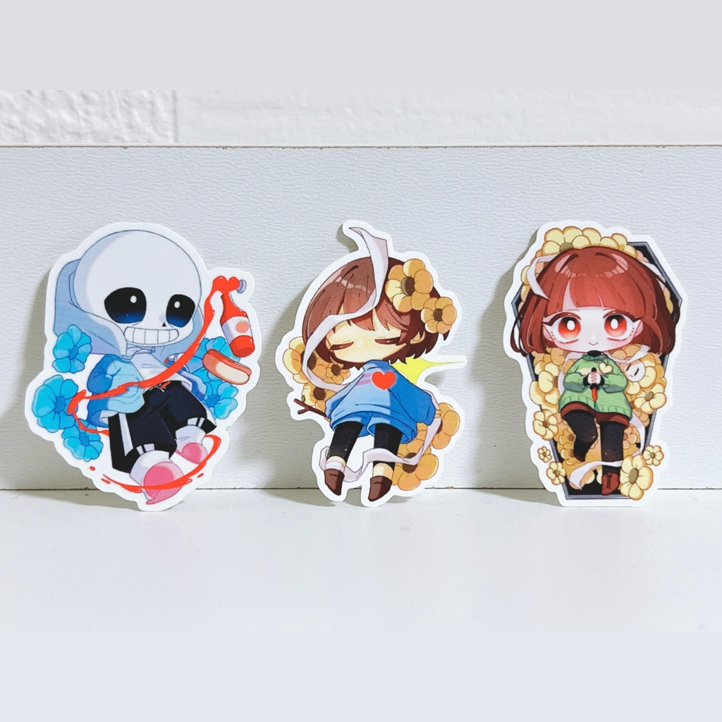 サンズ、フリスク、キャラ ステッカー3枚セット