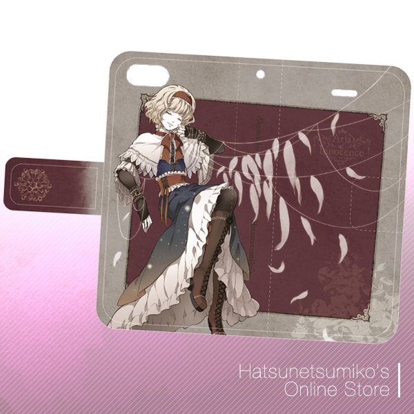 《iPhone6/6s/SE/5/5s》Akenokalas x Hatsunetsumiko's collaboration 手帳型ケース(アリス・マーガトロイド)