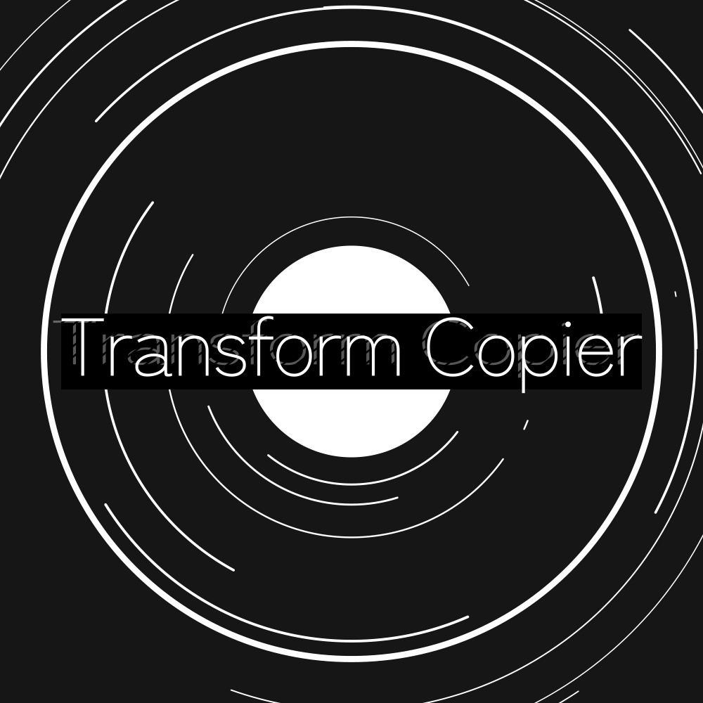 【aftereffectsスクリプト】Transform Copier