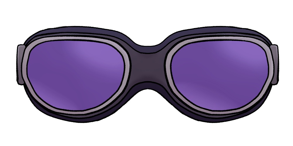 クイルとお揃いゴーグル