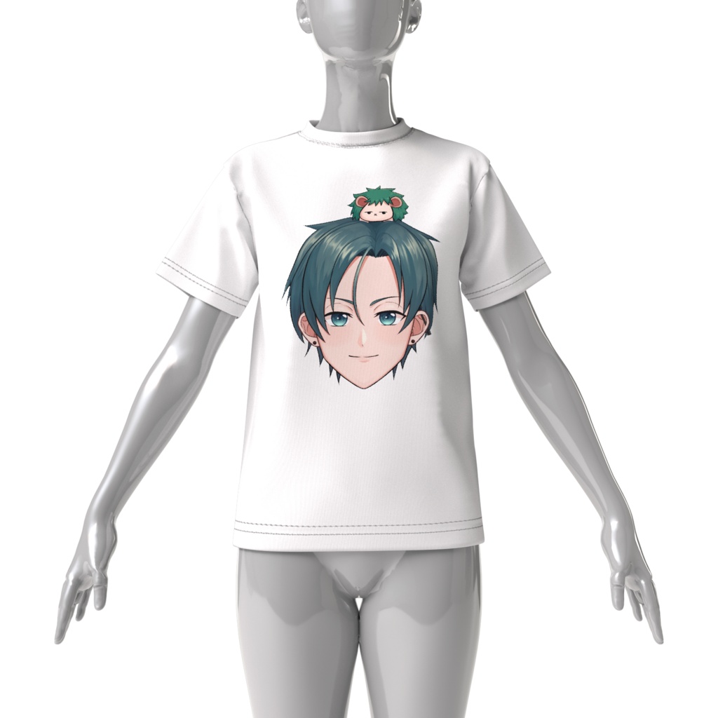 顔プリントTシャツ
