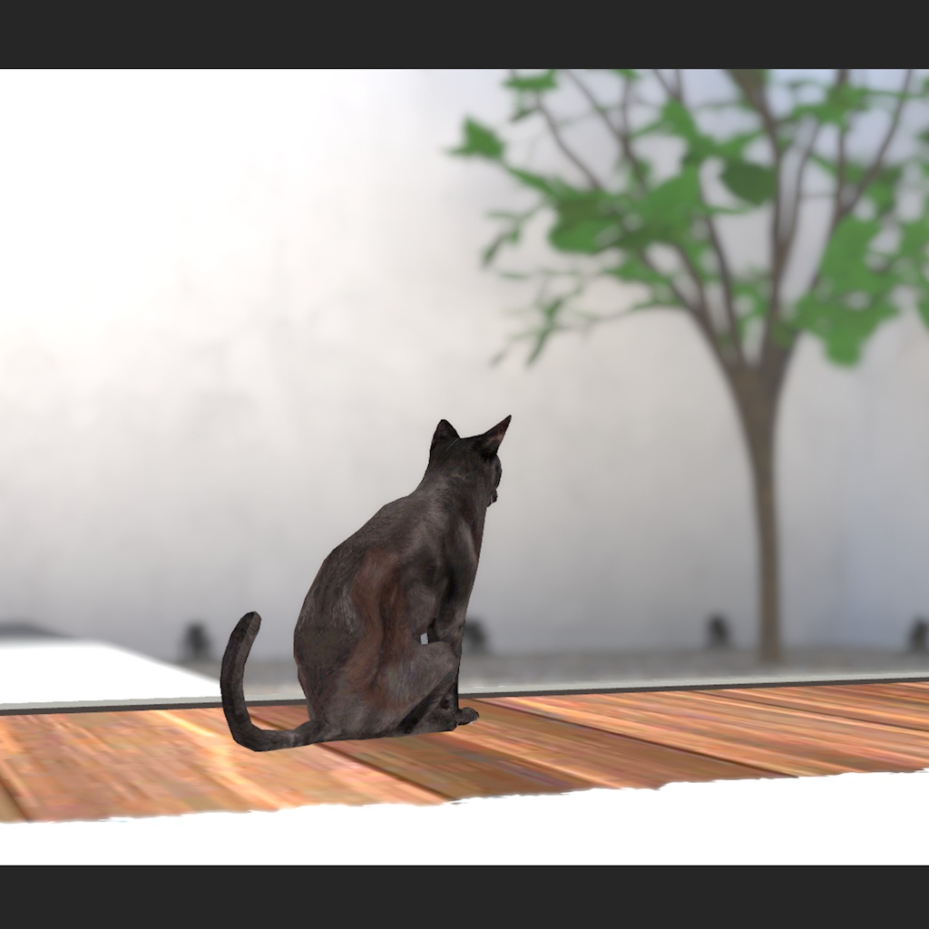 黒猫 オリジナル3Dモデル